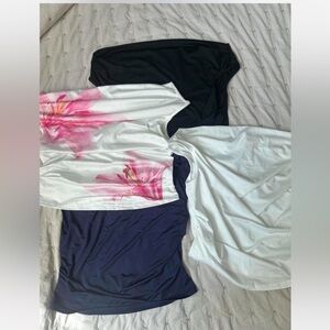 SHEIN Navy and White Top Set